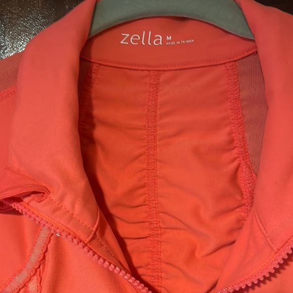 Athletic zipper jacket 🍊 Zella THUMBHOLES flattering cinching - Picture 2 of 8